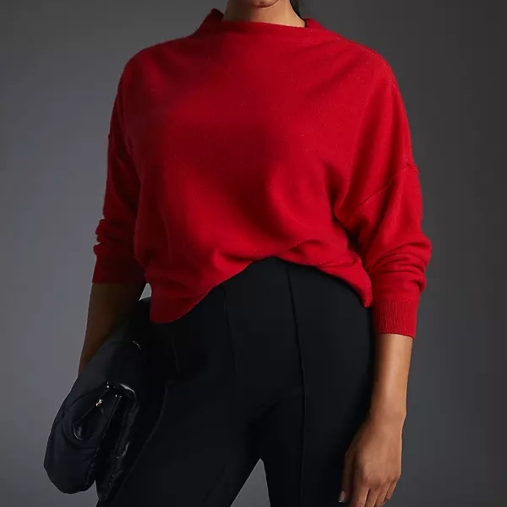 Pilcro Red Cashmere Sweater
